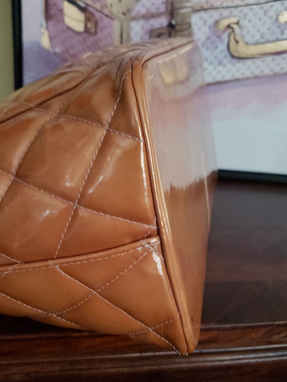 CHANEL Medallion Patent Leather tote bag (Good Condition) - Picture 6 of 16